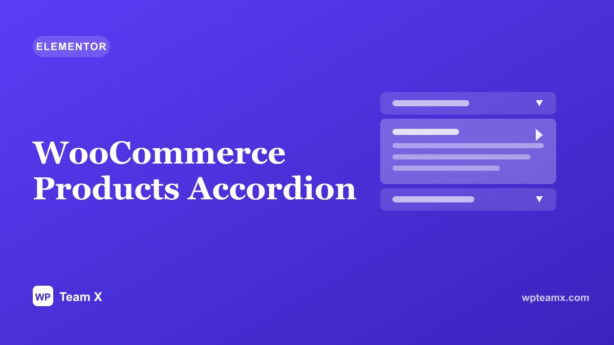 WooCommerce Products Accordion
