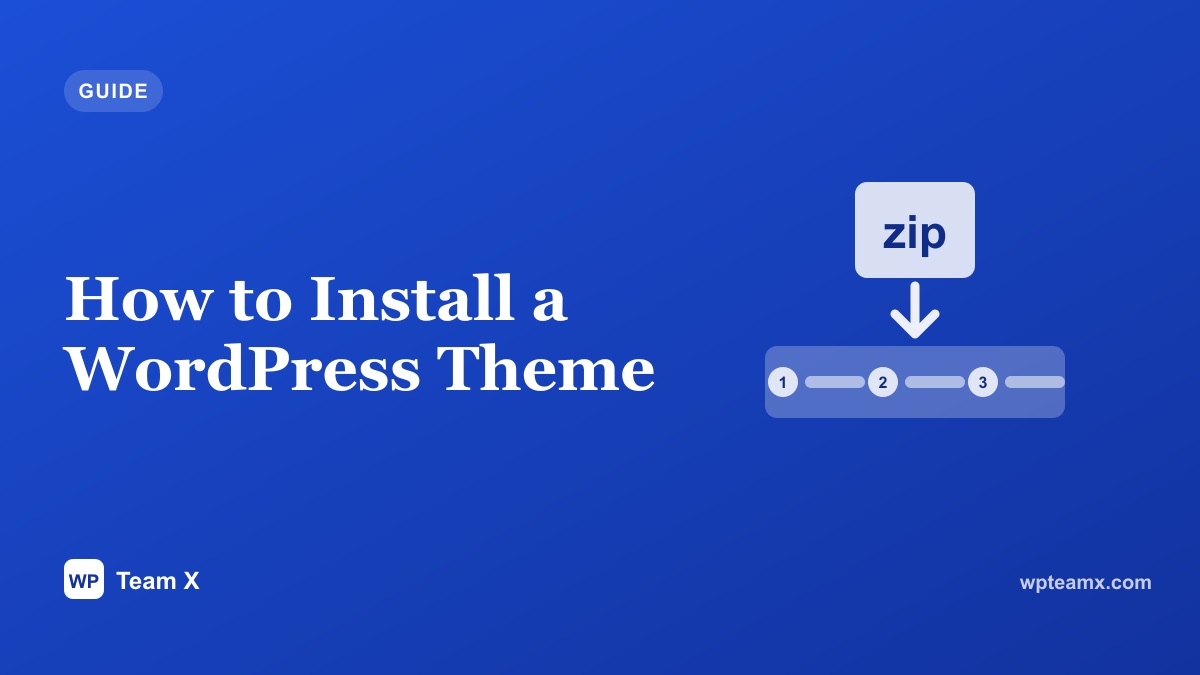 How to Install a WordPress Theme