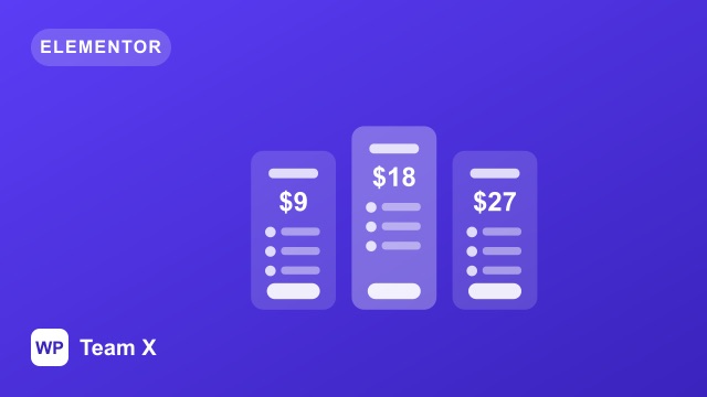 Pricing Table for Elementor