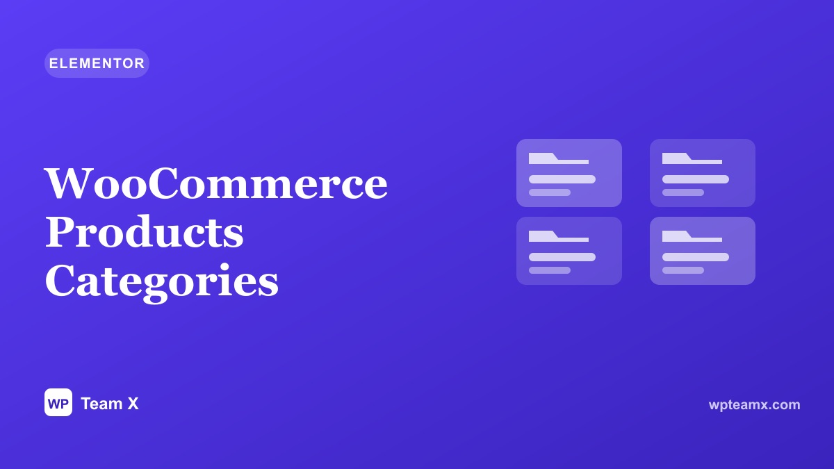 WooCommerce Products Categories