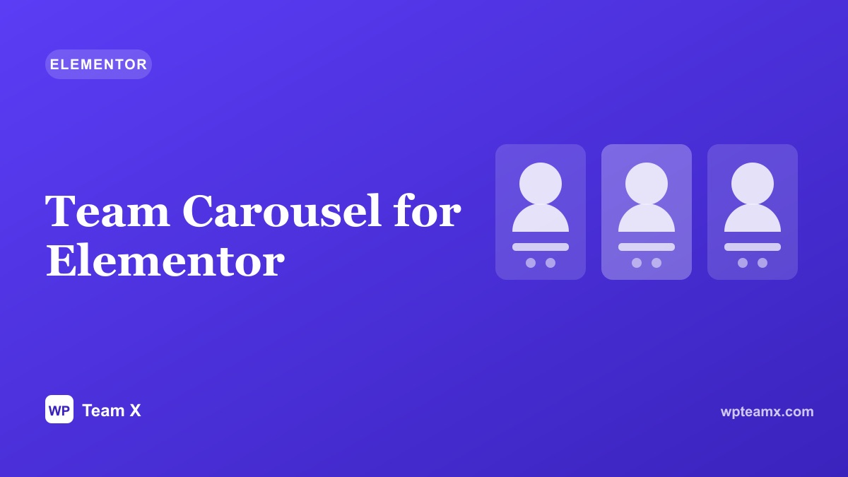 Team Carousel for Elementor
