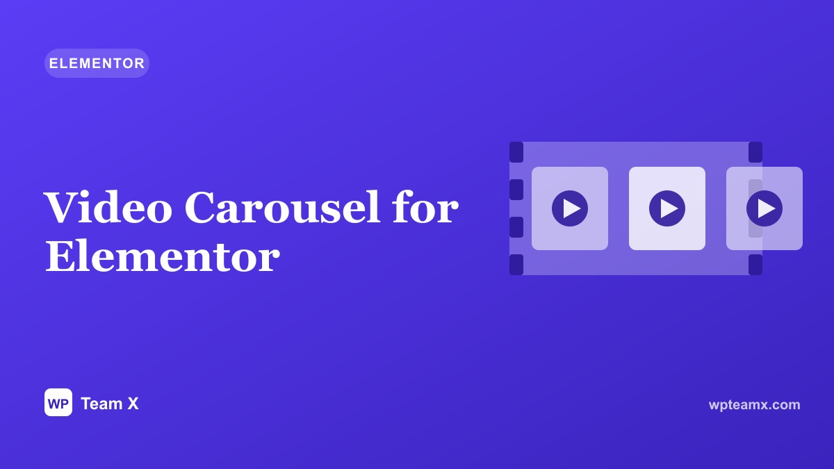 Video Carousel for Elementor