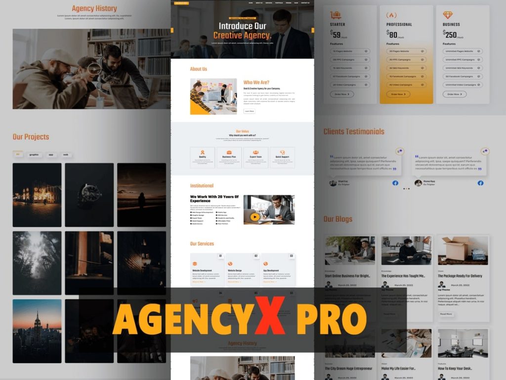AgencyX WordPress Theme