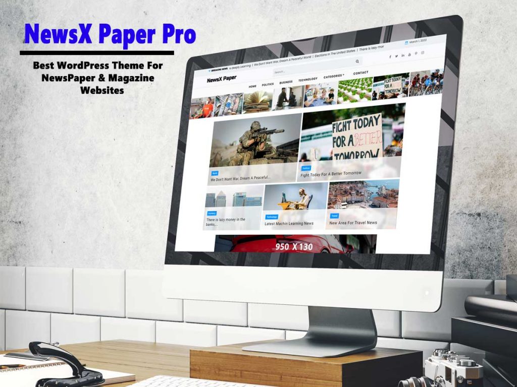 NewsX Paper WordPress Newspaper & Magazine theme